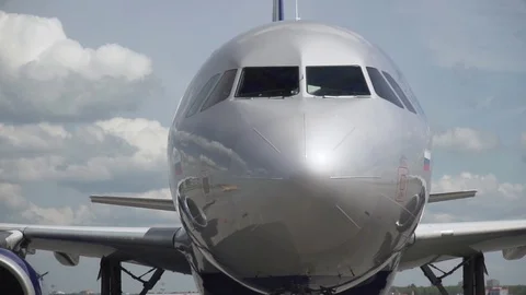 Airplane in Airport Stock-Footage 130024092