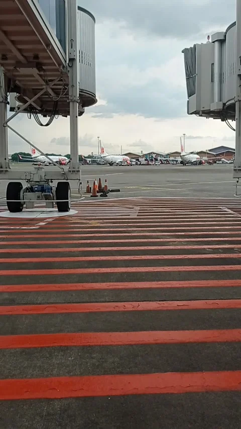 Airplane airport Video stock 244507772
