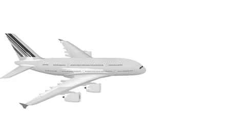 Airplane With Alpha Stock Footage 39498505