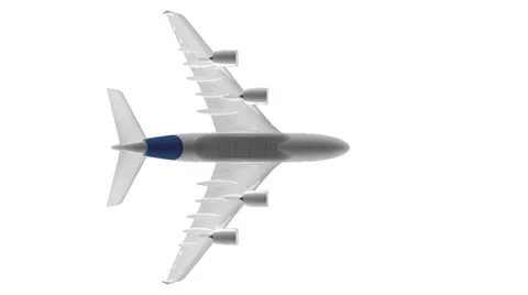 Airplane With Alpha Stock Footage 39498510