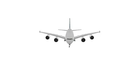Airplane With Alpha Stock Footage 39498586