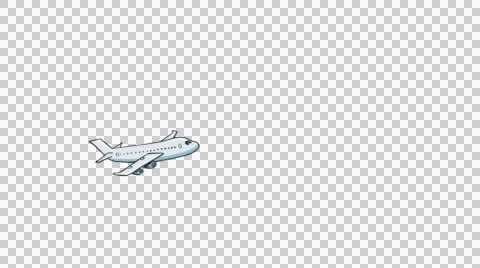 Airplane animation alpha Video stock 41543811