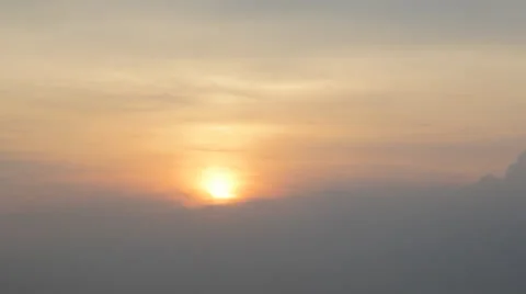 Airplane are flying during the evening Through the sun video Stock Footage 45893906