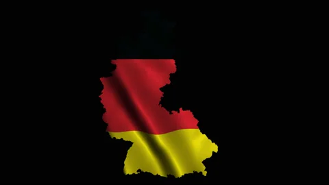 Airplane Around Germany Map 스톡 동영상 123051950