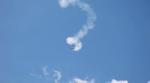 Airplane in art looping Stock Footage 5298242