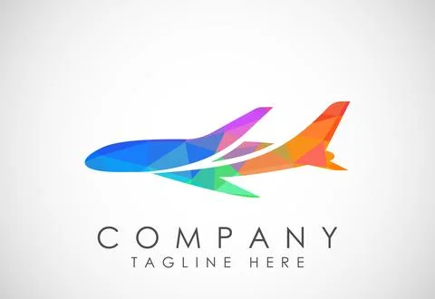 Airplane aviation vector logo design concept. Airline logo plane travel ico.. Stock Illustration