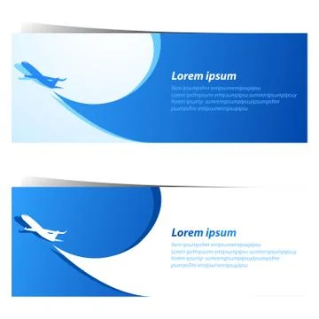 Airplane background Stock Illustration