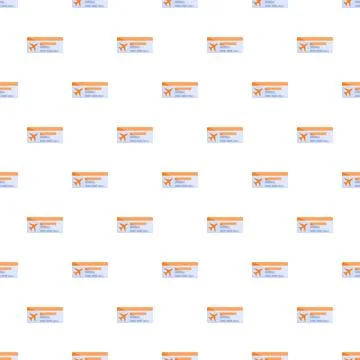 Airplane boarding pass ticket pattern for travel concept Stock Illustration