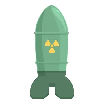 Airplane bomb icon cartoon vector. Air reactor space Stock Illustration