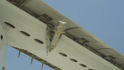 Airplane boneyard Stock Footage 124381357
