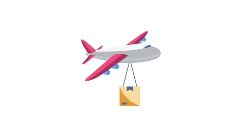 An airplane with a box flies high over a sea of clouds, showcasing a bright.. Stock Footage 332321876