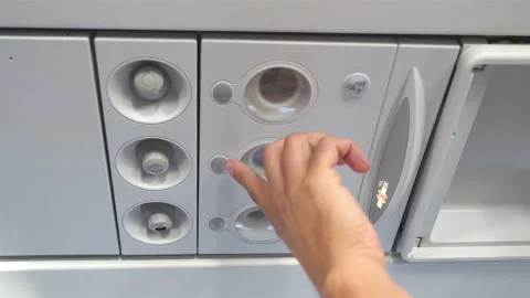 Airplane cabin in 4K Stock Footage 99627184