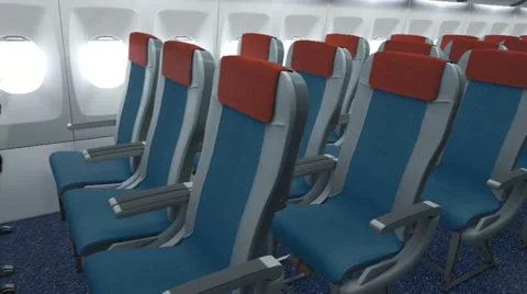 Airplane cabin Video stock 10808193