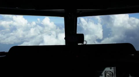 Airplane Cabine wide angle Stock Footage 53227338