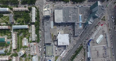 Airplane city view Video stock 78035078