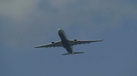 Airplane cloud sky Stock Footage 12449849