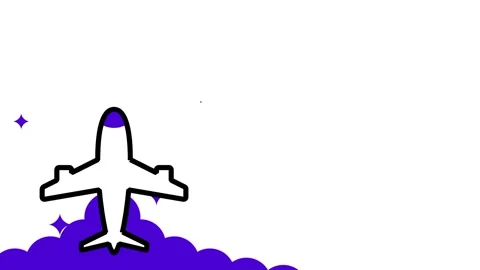 Airplane Cloud Takeoff Stock Footage 336063517