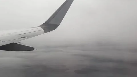 Airplane into the clouds Stock Footage 133245401