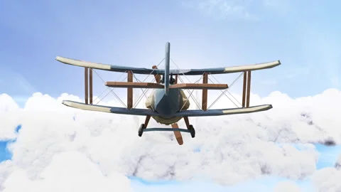 Airplane on the Clouds 스톡 동영상 317902981