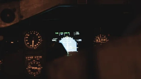 Airplane cockpit Stock Footage 104229085