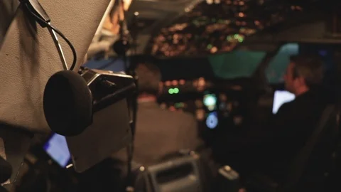 Airplane cockpit Stock Footage 104229091