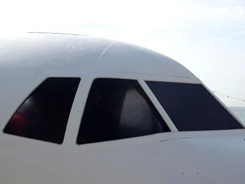 Airplane Cockpit Windows Stock Photos