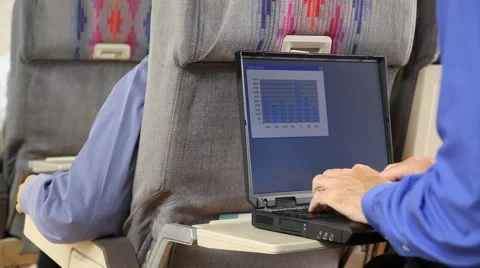 Airplane Computing Stock Footage 43354897