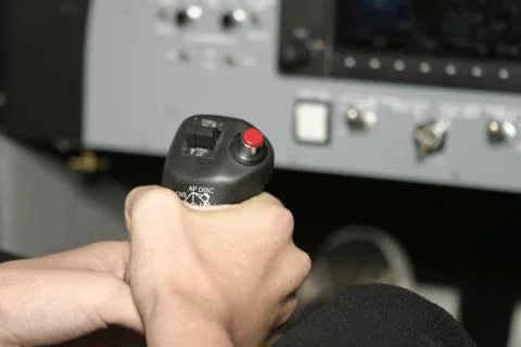 Airplane controls Foto stock