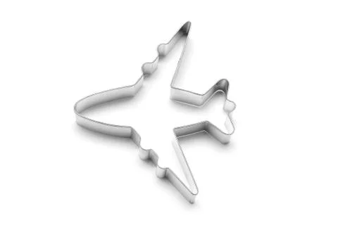 Airplane cookie cutter Stock Photos