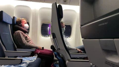 Airplane Covid Stock Footage 155863766