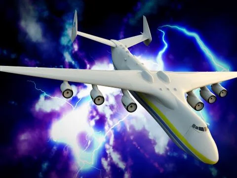 Airplane crash Illustrazione stock
