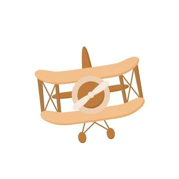 Airplane cute illustration Stock Illustration
