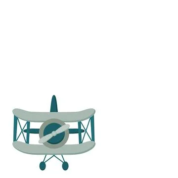 Airplane cute illustration Stock Illustration