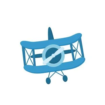 Airplane cute illustration Stock Illustration