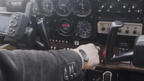 Airplane dashboard Video stock 172201342