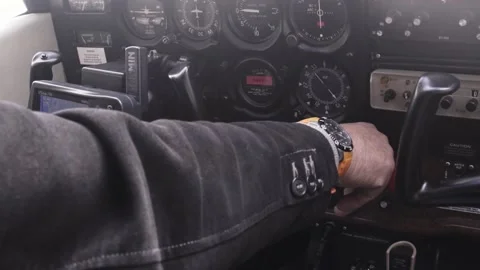 Airplane dashboard Video stock 172201346