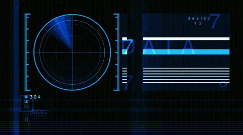 Airplane data radar information flight travel plane airport aviatation Stock Footage 736391