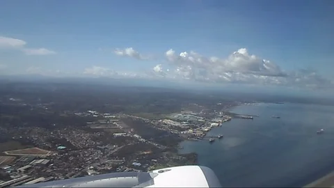 Airplane from Davao, Philippines Stock Footage 91897172
