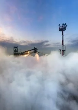Airplane Deicing Stock Photos