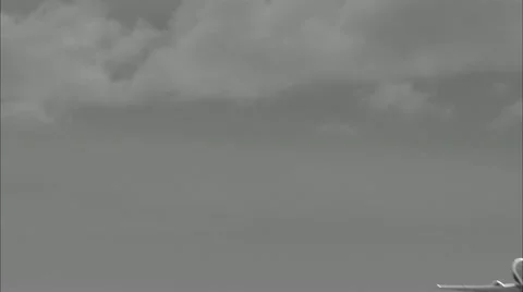 An airplane departures Stock Footage 11285304