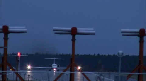 Airplane departures Stock Footage 11285323