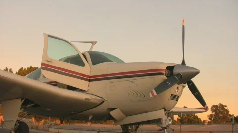 AIRPLANE DOOR CLOSE LEFT-EYE Stock Footage 285672
