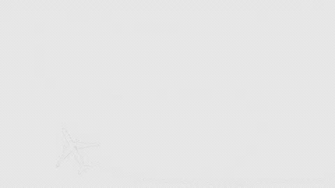 Airplane dotted line path icon loop Animation video transparent background .. Stock Footage 309498716