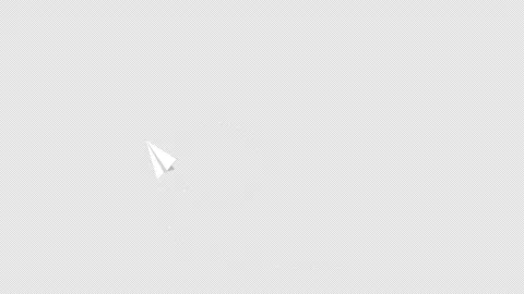 Airplane dotted line path icon loop Animation video transparent background .. Stock Footage 310644451