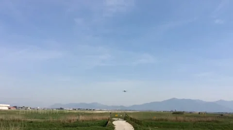 Airplane during take-off. Stock Footage 36839924
