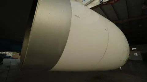 Airplane Engine And Rear Section Stock Footage 62202892