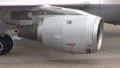 Airplane engine close-up while taxiing HD 동영상