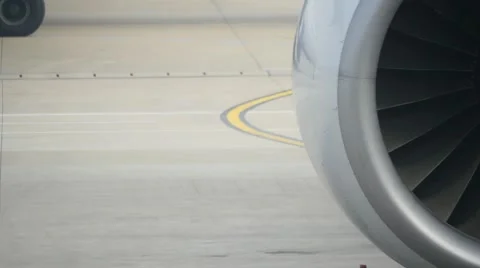 Airplane engine Stock Footage 58665059