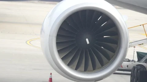 Airplane engine Stock Footage 58665431