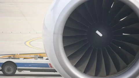 Airplane engine Stock Footage 66113751